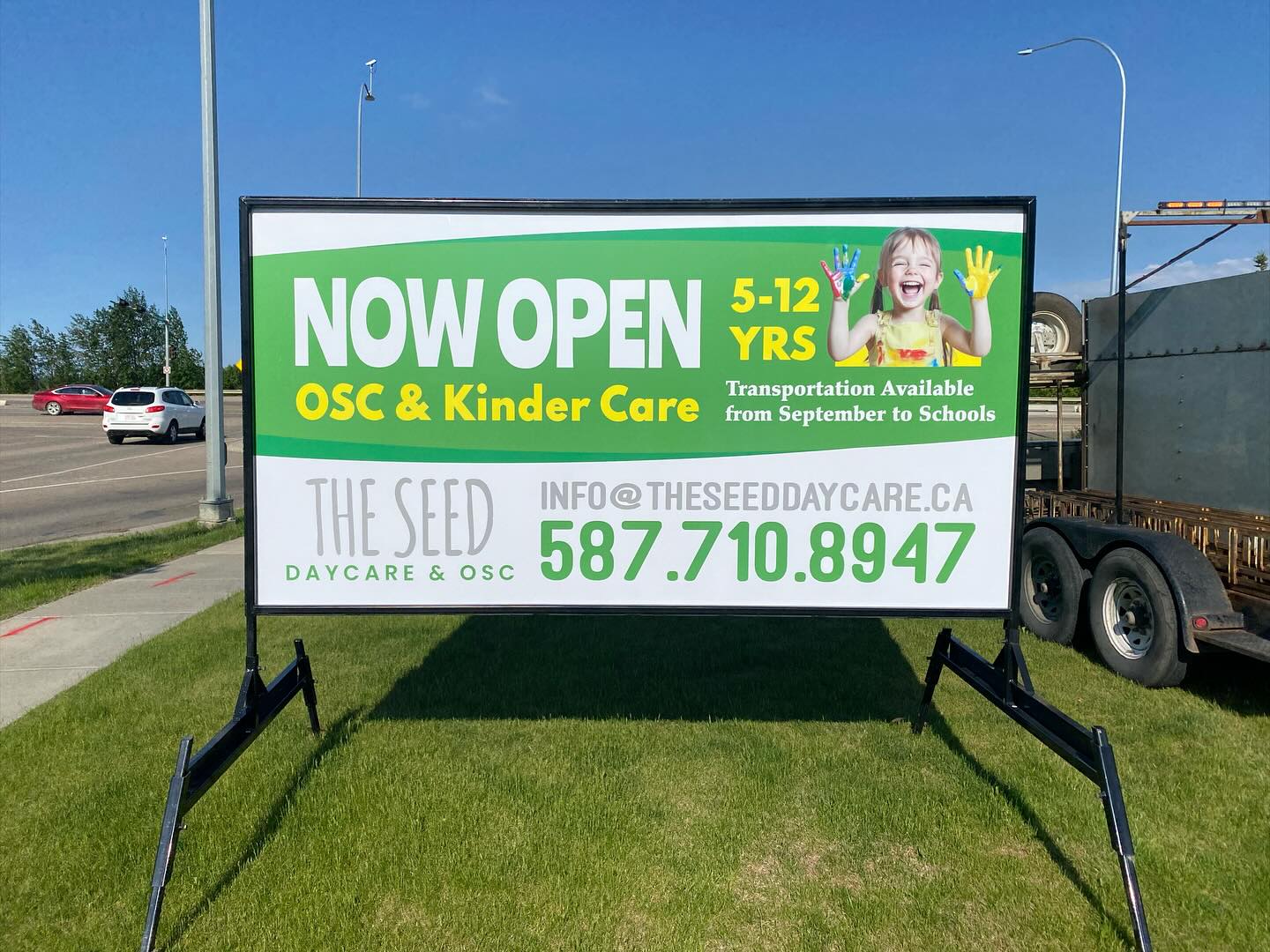 Grande Prairie portable sign rental
