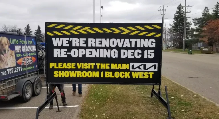 Grande Prairie Temporary Signs
