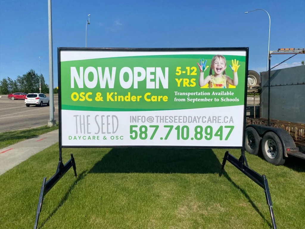 Grande Prairie portable sign rental