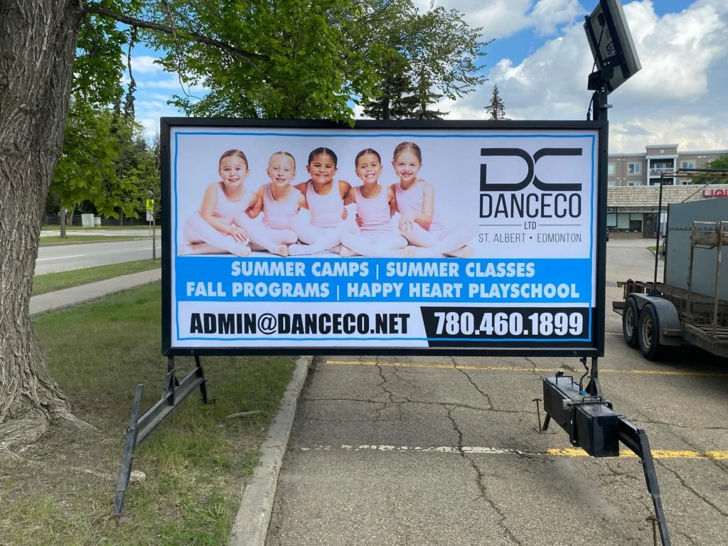 Grande Prairie portable sign rental