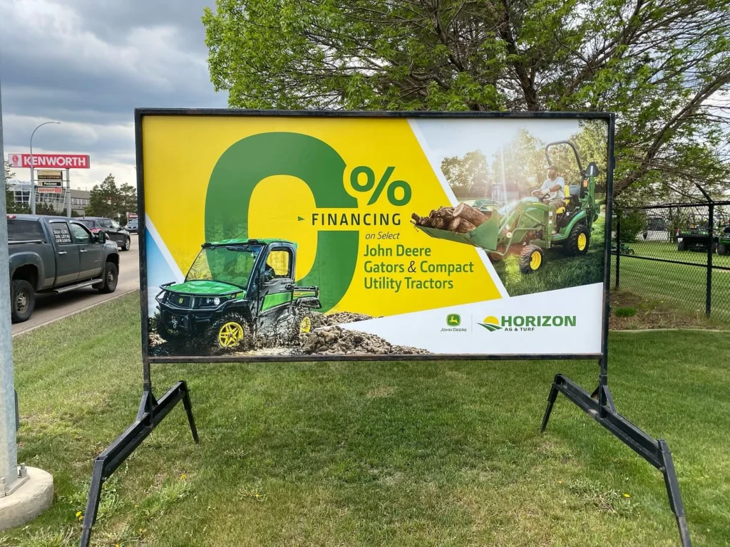portable sign rental Grande Prairie