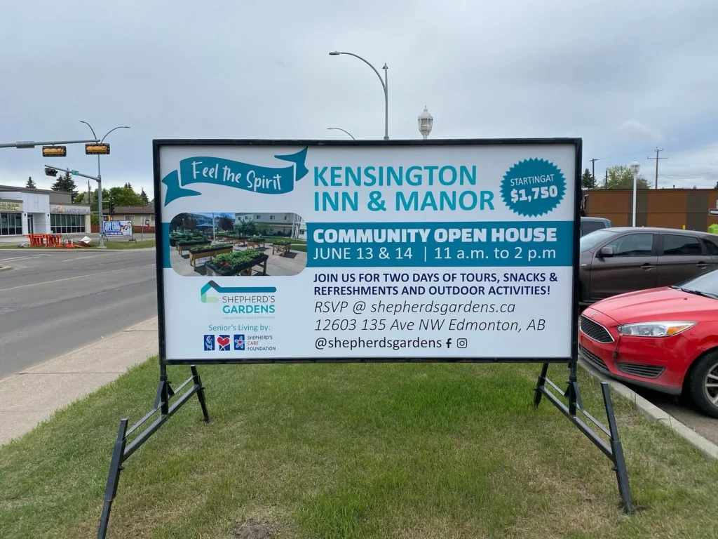Grande Prairie portable sign rental