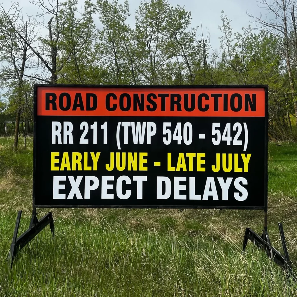 Grande Prairie Road Signs