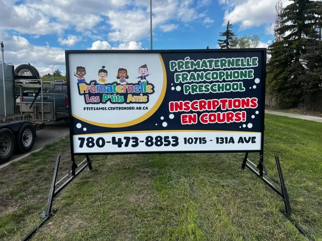 School Sign Grande Prairie