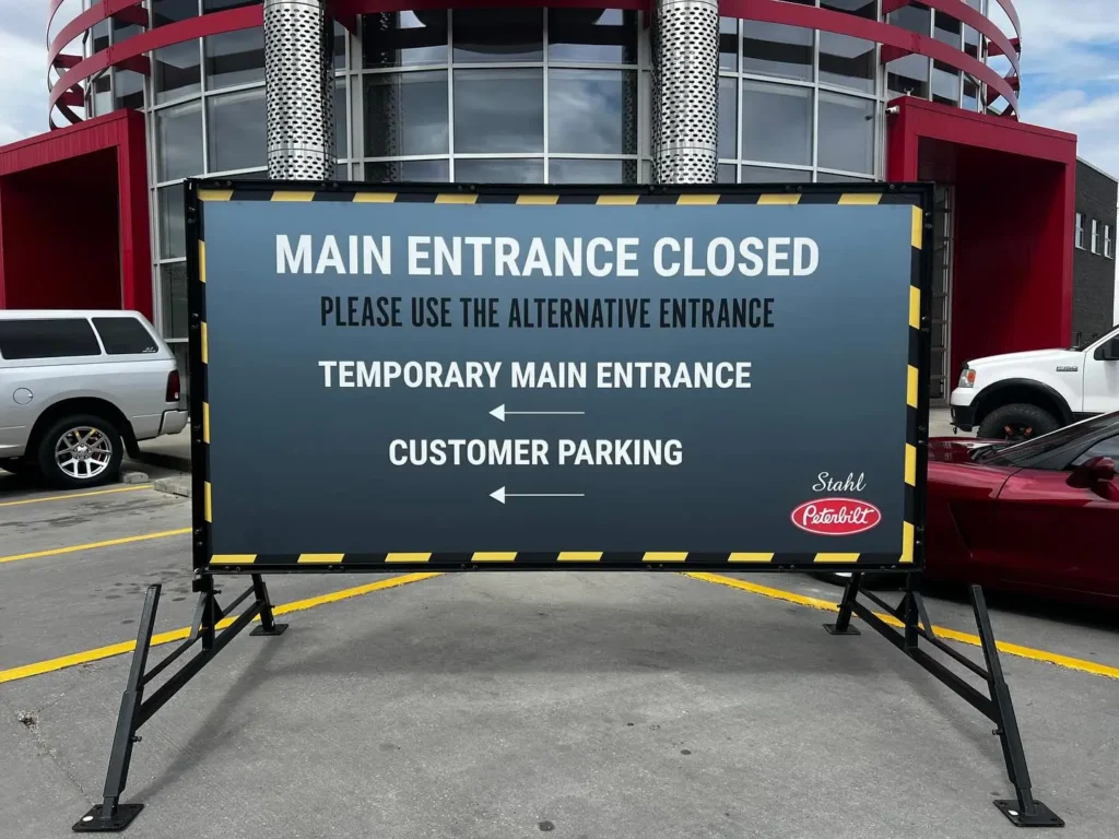 Temporary Sign Grande Prairie